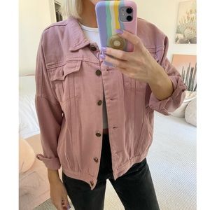 Mauve denim jacket
